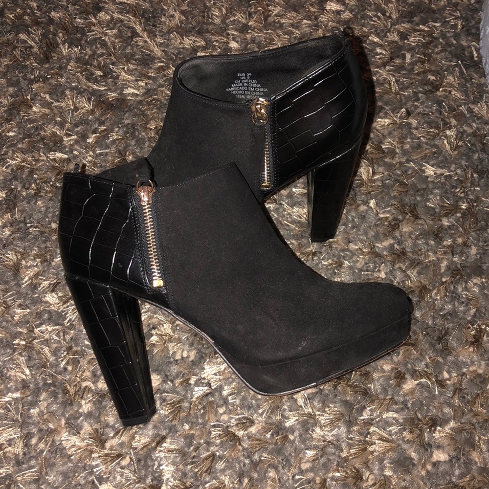 Black Heeled Booties